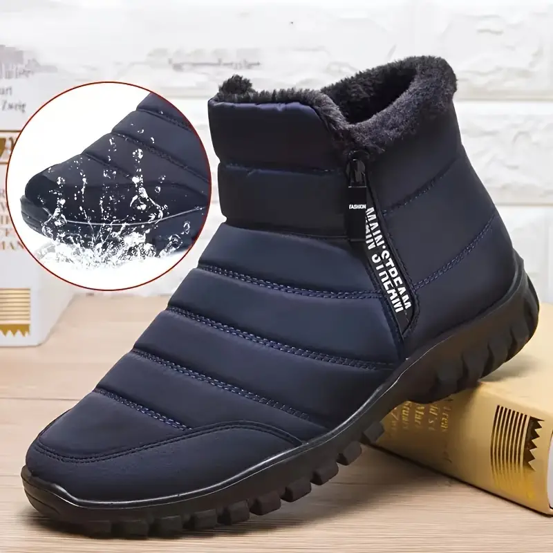 Men's thick warm snow boots