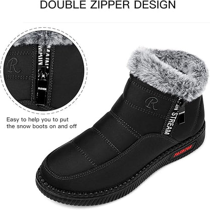 2024 Womens Snow Boots Winter Warm Ankle Boots Waterproof Outdoor