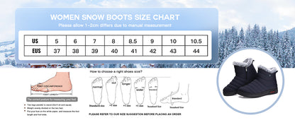 2024 Womens Snow Boots Winter Warm Ankle Boots Waterproof Outdoor