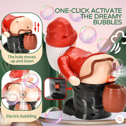 Funny Santa Bubble Blowing Machine