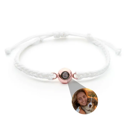 Customized color photo projection bracelet, a timeless photo gift for your girlfriend