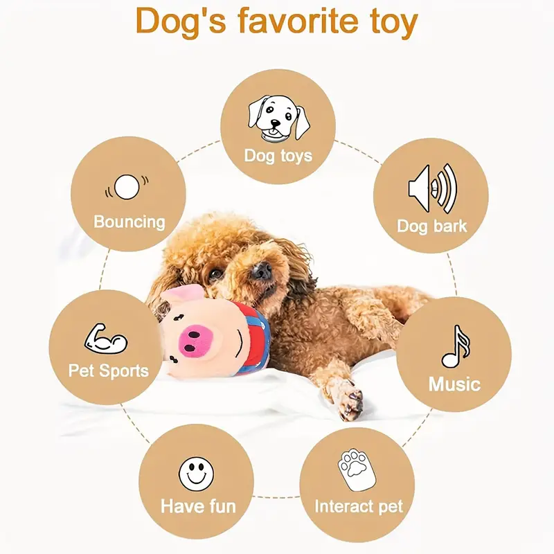 Active Moving Pet Plush Toy