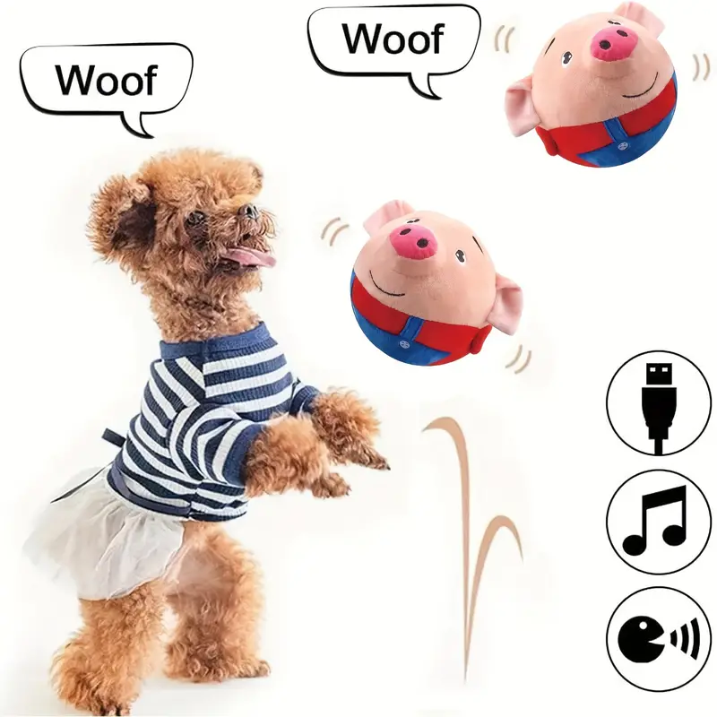 Active Moving Pet Plush Toy