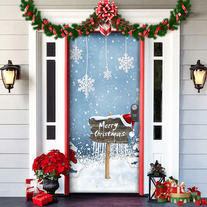 2024 Christmas Front Door Decoration+2 Set