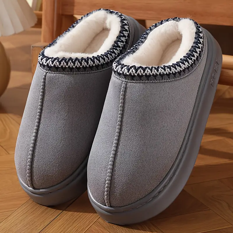 Winter Lace Fashion Cotton Slippers For Men And Women