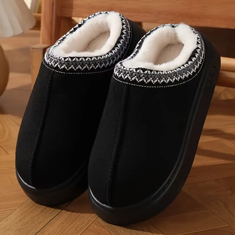 Winter Lace Fashion Cotton Slippers For Men And Women