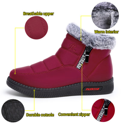 2024 Womens Snow Boots Winter Warm Ankle Boots Waterproof Outdoor