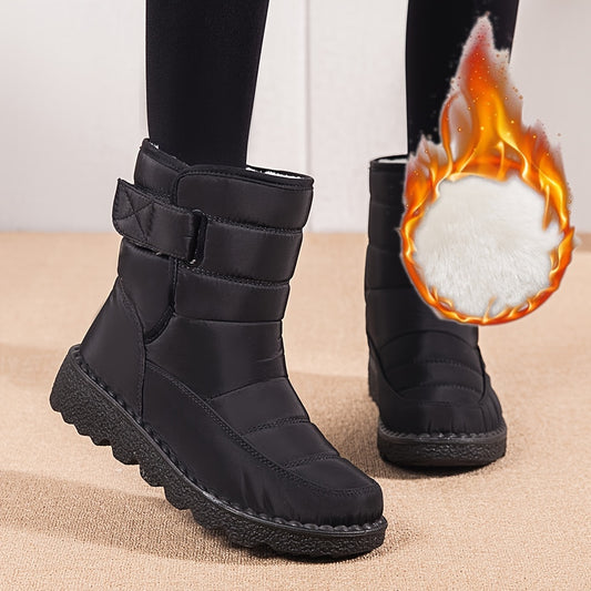 2024 waterproof plus velvet warm snow boots