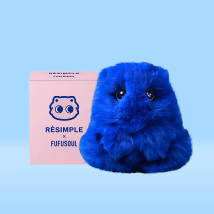 【ENTP】FUFUSOUL × RESIMPLE Co-branded Series-Real Fur Series -Bling Blue