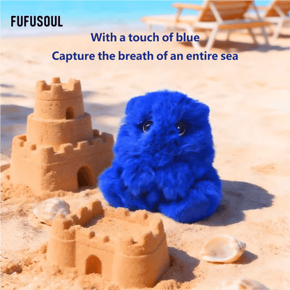 【ENTP】FUFUSOUL × RESIMPLE Co-branded Series-Real Fur Series -Bling Blue