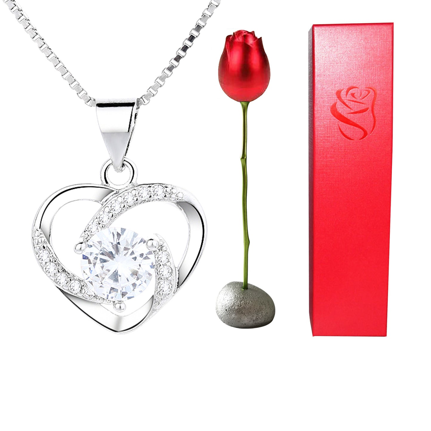 Eternal Rose +Surprise Necklace