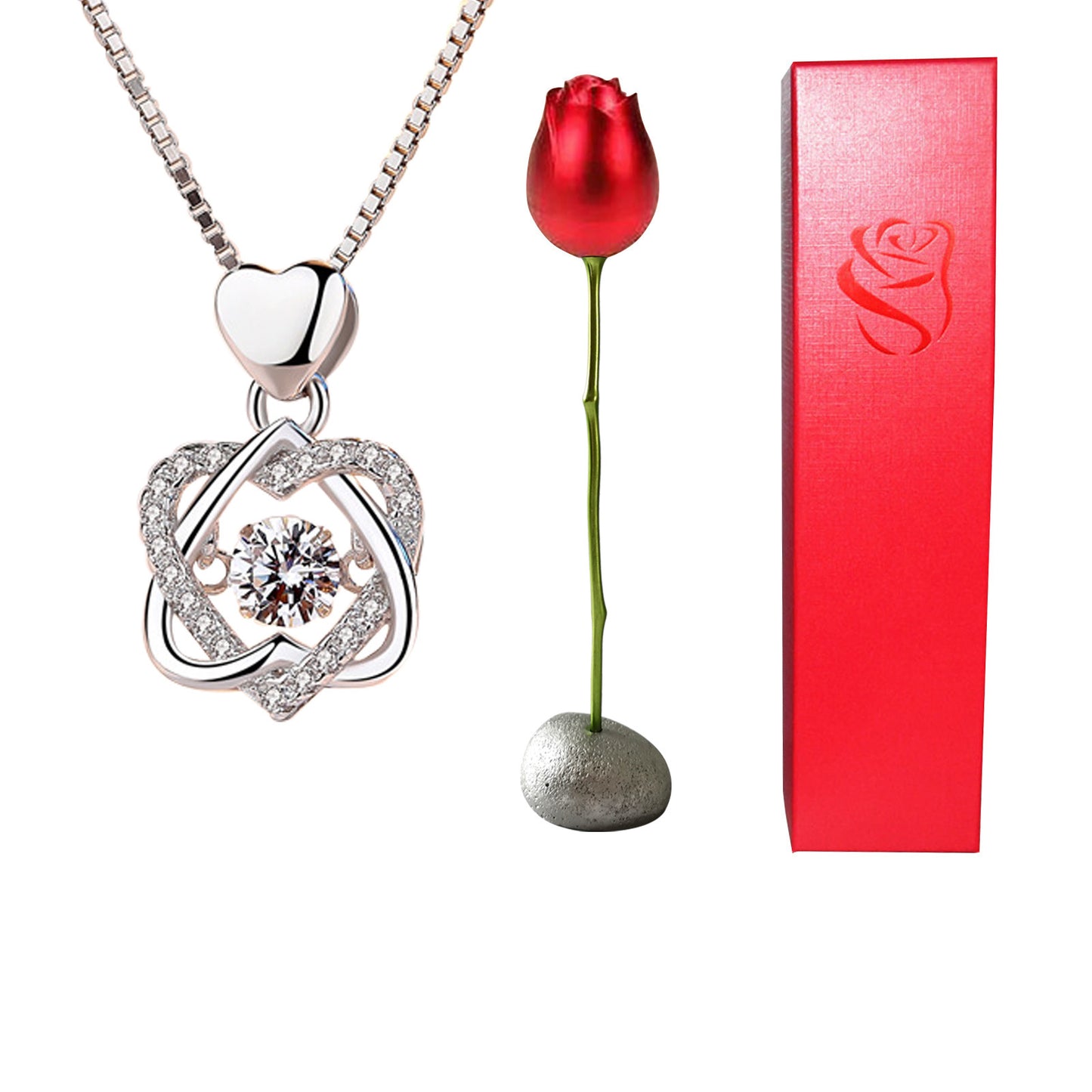 Eternal Rose +Surprise Necklace